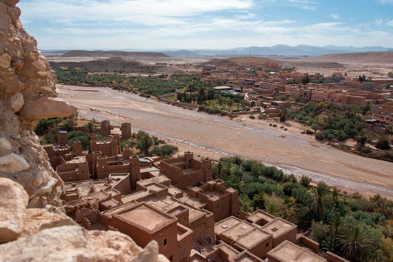 Kasbah landscape in Morocco