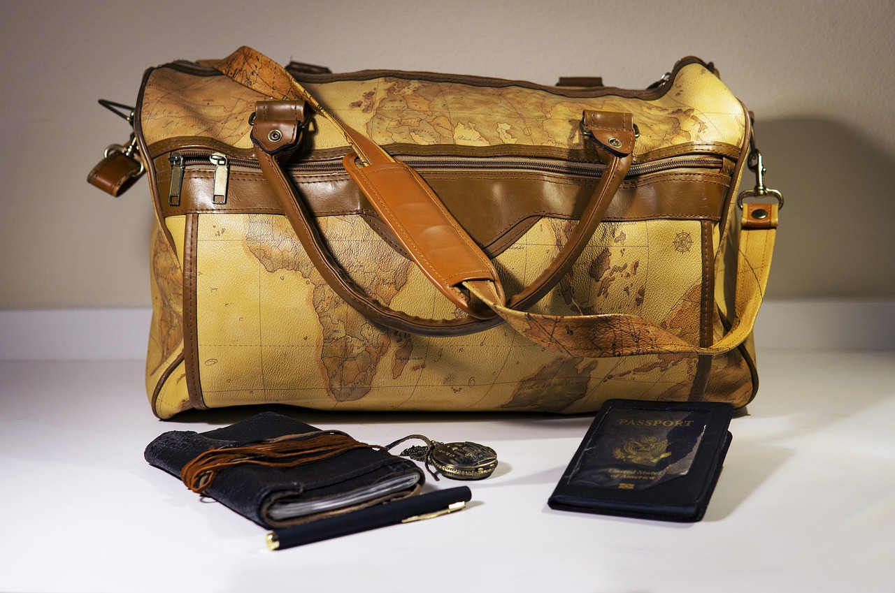 Traveler preparing for a first international vacation